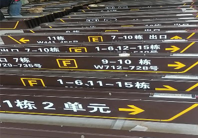 获嘉广告标识中，常见的几种安装方式。